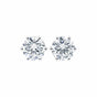 10.00ct DEW White Moissanite Round Stud Earrings