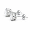 10.00ct DEW White Moissanite Round Stud Earrings