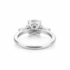 Certified 3.50 ct DEW Round Cut White Moissanite Solitaire Engagement Ring 18K Gold Pla 18K Gold Plated