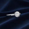 Certified 3.50 ct DEW Round Cut White Moissanite Solitaire Engagement Ring 18K Gold Pla 18K Gold Plated