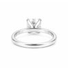 Close-up of cushion cut lab-grown diamond, VS1 clarity, full crown view