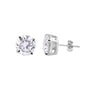 3.60 Ct White Moissanite Earrings In Vermeil 925 Silver Birthday Gift for Her