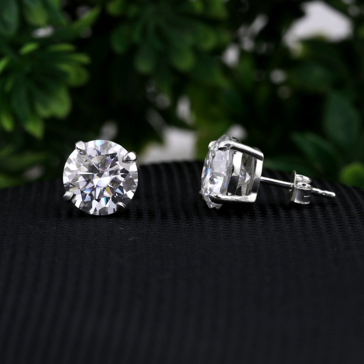 3.60 Ct White Moissanite Earrings In Vermeil 925 Silver Birthday Gift for Her