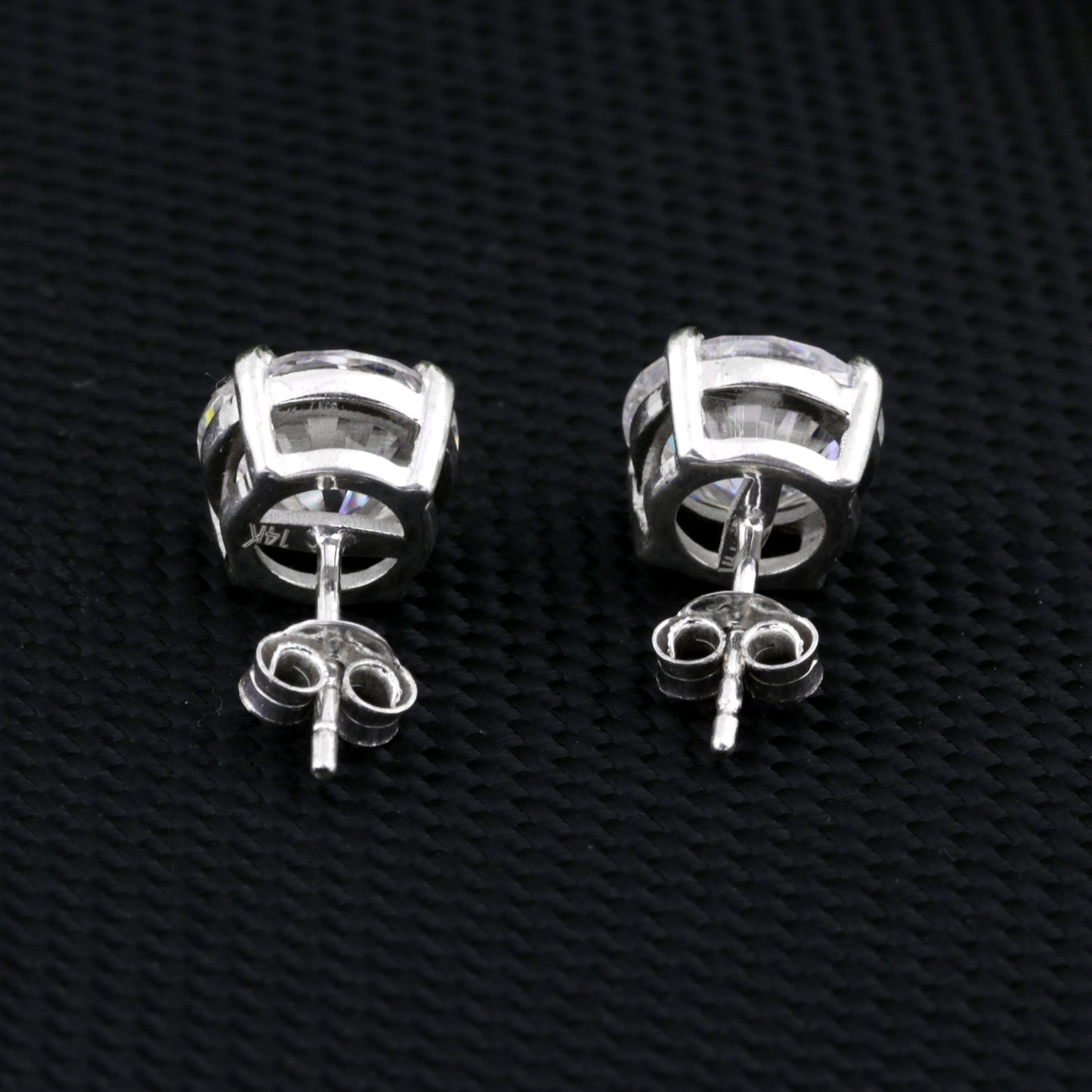 3.60 Ct White Moissanite Earrings In Vermeil 925 Silver Birthday Gift for Her