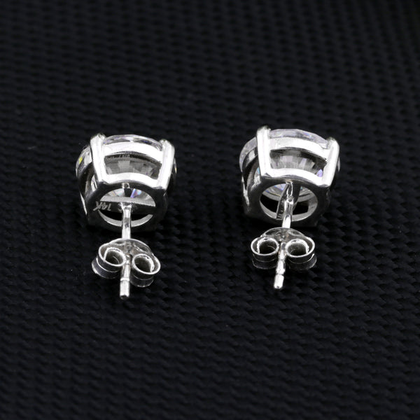 3.60 Ct White Moissanite Earrings In Vermeil 925 Silver Birthday Gift for Her
