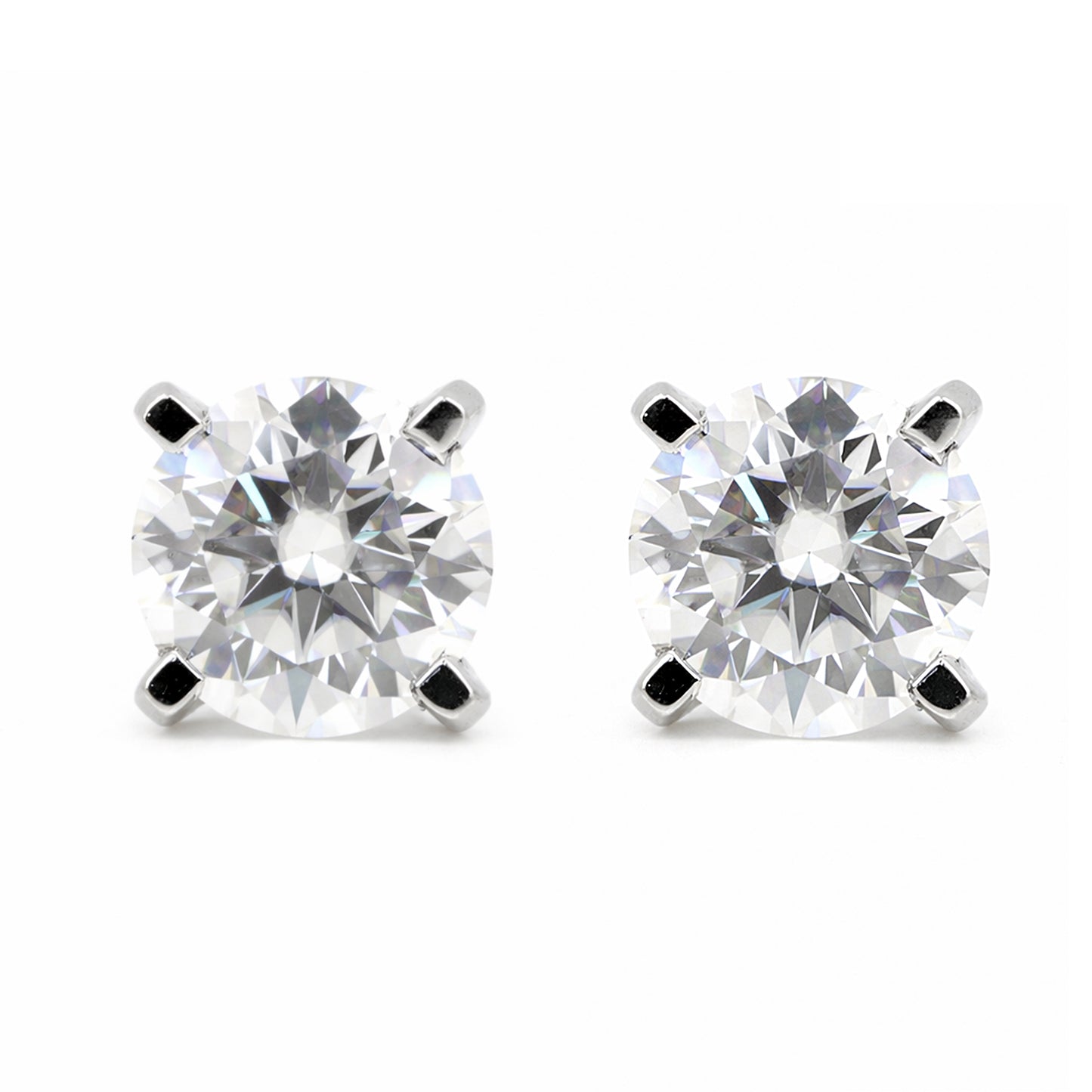 4.00 Ct White Moissanite Stud Earrings Gold Vermeil Gift for Women Anniversary