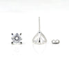 4.00 Ct White Moissanite Stud Earrings Gold Vermeil Gift for Women Anniversary