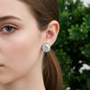 4.00 Ct White Moissanite Stud Earrings Gold Vermeil Gift for Women Anniversary