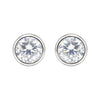 2 Ct Round Cut Lab Grown Diamond Stud Earrings — VS1 Clarity, 18k Gold Vermeil