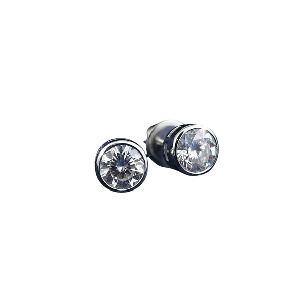 2 Ct Round Cut Lab Grown Diamond Stud Earrings — VS1 Clarity, 18k Gold Vermeil