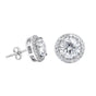 3.50 Ct Round Cut Lab Grown Diamond Stud Earrings — VS1 Clarity, 18k Gold Vermeil