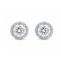 4.20 ct DEW White Moissanite Stud Earrings Gold Vermeil Bright Shine Gift for Her