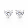 2.60 ct DEW Certified Treated White Moissanite Solitaire Studs Great Shine 18K Gold Pla 18K Gold Plated