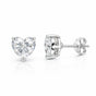 2.60 ct DEW Certified Treated White Moissanite Solitaire Studs Great Shine 18K Gold Pla 18K Gold Plated