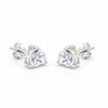 2.60 ct DEW Certified Treated White Moissanite Solitaire Studs Great Shine 18K Gold Pla 18K Gold Plated