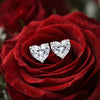 2.60 ct DEW Certified Treated White Moissanite Solitaire Studs Great Shine 18K Gold Pla 18K Gold Plated