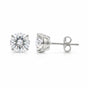 7.80 ct DEW Off White Moissanite Stud Earrings Gold Vermeil Gift for Special Event