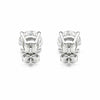 2.80 Ct Round Cut Lab Grown Diamond Stud Earrings — VS1 Clarity, 18k Gold Vermeil