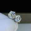 6.50 Ct White Moissanite Earrings Gold Vermeil Luxury Gift for Women Birthday