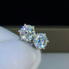 6.50 Ct White Moissanite Earrings Gold Vermeil Luxury Gift for Women Birthday