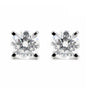 2.10 Ct Round Cut Lab Grown Diamond Stud Earrings — VS1 Clarity, 18k Gold Vermeil