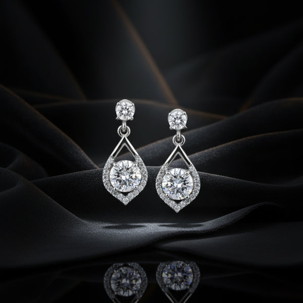 6 Ct Lab Created Round Diamond Studs | VS1 | 18k Gold Vermeil | Anniversary Gift Her
