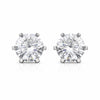 1.80 Ct Round Cut Lab Grown Diamond Stud Earrings — VS1 Clarity, 18k Gold Vermeil