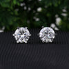 1.80 Ct Round Cut Lab Grown Diamond Stud Earrings — VS1 Clarity, 18k Gold Vermeil
