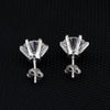 1.80 Ct Round Cut Lab Grown Diamond Stud Earrings — VS1 Clarity, 18k Gold Vermeil
