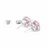 2 Ct Pink Moissanite Stud Earrings Gold Vermeil Treated Certified Romantic Gift