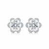 2.50 Ct Round Cut Lab Grown Diamond Stud Earrings — VS1 Clarity, 18k Gold Vermeil