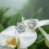 2.50 Ct Round Cut Lab Grown Diamond Stud Earrings — VS1 Clarity, 18k Gold Vermeil