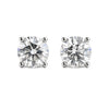 2.90 Ct Round Cut Lab Grown Diamond Stud Earrings — VS1 Clarity, 18k Gold Vermeil