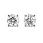 2.90 Ct Round Cut Lab Grown Diamond Stud Earrings — VS1 Clarity, 18k Gold Vermeil