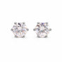 2.80 Ct Round Cut Light Pink Lab Grown Diamond Stud Earrings — VS1 Clarity, 18k Gold Vermeil