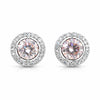 5.00 Ct Pink Moissanite Stud Earrings Gold Vermeil – Anniversary Gift Jewelry
