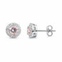 5.00 Ct Pink Moissanite Stud Earrings Gold Vermeil – Anniversary Gift Jewelry