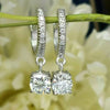 4.00 ct DEW Off-White Moissanite Dangle Earrings Gold Vermeil – Summer Gift Pick