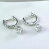 4.00 ct DEW Off-White Moissanite Dangle Earrings Gold Vermeil – Summer Gift Pick