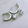 4.00 ct DEW Off-White Moissanite Dangle Earrings Gold Vermeil – Summer Gift Pick