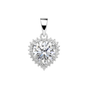 5.30ct DEW White Moissanite Round Pendant Necklace