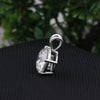 5.00 ct DEW Round Cut White Moissanite Solitaire Pendant in Certified Gift 18K Gold Pla 18K Gold Plated