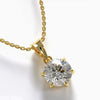 4.90 Ct White Moissanite Pendant Gold Vermeil Cyber Monday Certified Gift Deal