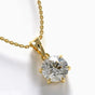 4.90 Ct White Moissanite Pendant Gold Vermeil Cyber Monday Certified Gift Deal