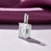 7.30 Ct Certified Moissanite Pendant in Gold Vermeil for Thanksgiving Gift