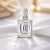 7.30 Ct Certified Moissanite Pendant in Gold Vermeil for Thanksgiving Gift