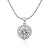 5.30 Ct Certified Moissanite Pendant in Gold Vermeil Ideal Gift for Christmas