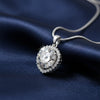 5.30 Ct Certified Moissanite Pendant in Gold Vermeil Ideal Gift for Christmas