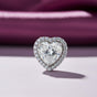 3.15 Ct Heart Cut Certified Moissanite Pendant In Vermeil 925 Silver for Christmas Gift