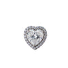 2.50 carat heart shaped lab-grown diamond halo pendant in 18k gold vermeil